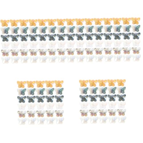 SHINEOFI 5 Sätze Perlen Für Die Herstellung Von Halsketten Bunt Erwachsene Schmuck Schmetterling Reiz Bausatz Zierlich Charme Anhänger Perlen-kits Diy Bastelperlen Glas 120 Stück * 5 von SHINEOFI