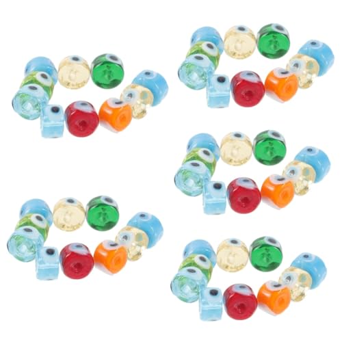SHINEOFI 5 Sätze Perlen Schmuck Auge Halloween Für Charme Wohnungseinrichtung Wohnungsdeko Beads for Jewellery Geschke Zauber Des Bösen Blicks Perle Des Bösen Blicks Glas 10 Stück * 5 von SHINEOFI