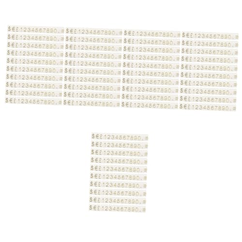 SHINEOFI 5 Sätze Preisschild Preisaufsteller Tags Preisauszeichnung Für Schmuck Kennzeichen Schild Preislabel Shows Einzelhandel Preisanzeigeblöcke Preisständer Plastik 10 Saiten * 5 von SHINEOFI