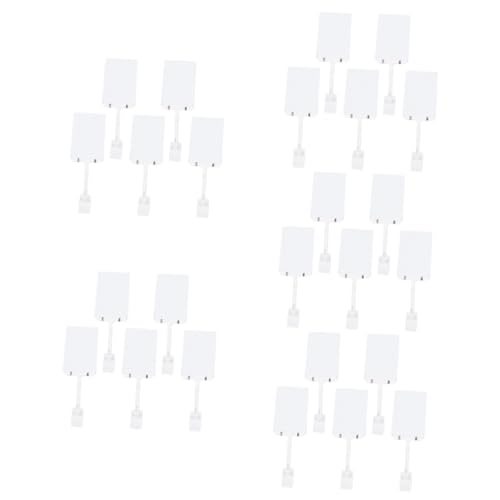 SHINEOFI 5 Sätze Preisschild Stichworte Stand Inhaber Sockelständer Ausstellungsständer Einzelhandel Preisanzeige Zeichen Steht Vorübergehend Schilderständer Anzeigen Pvc Weiß 5 Stücke * 5 von SHINEOFI