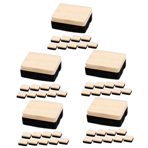 SHINEOFI 5 Sätze Radiergummi Für Whiteboards Kleine Tafelkreide Kreide Reiniger Weiße Tafel Tafel Tafel Tafel Tafel Reiniger Büro Und Schulbedarf 10 Stück * 5 von SHINEOFI