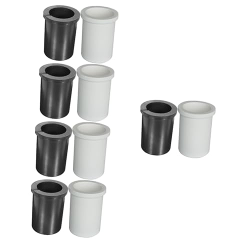 SHINEOFI 5 Sätze Schmelzender Silberschimmel Graphit Tiegel Schmelzformen Gießen Werkzeug Gießform Zum Silberschmelzen Gießbarren Schmelzform Diy Schmelzform Gießform Schmelzen Black von SHINEOFI