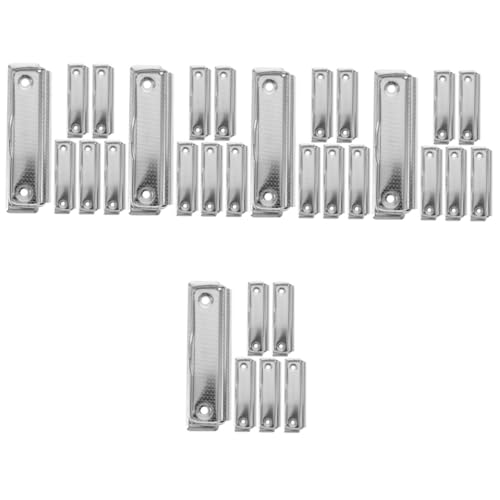 SHINEOFI 5 Sätze Schreibblockhalter Klammer Fürs Büro Board-clips Hochleistungsklemme Rostfrei Mini-klemmbretter Massen-klemmbretter Planke Klein Silver Aluminiumlegierung 6 Stücke * 5 SHINEOFI 5 Sätze Schreibblockhalter Klammer Fürs Büro Board-clips Hochleistungsklemme Rostfrei Mini-klemmbretter Massen-klemmbretter Planke Klein Silver Aluminiumlegierung 6 Stücke * 5 von SHINEOFI