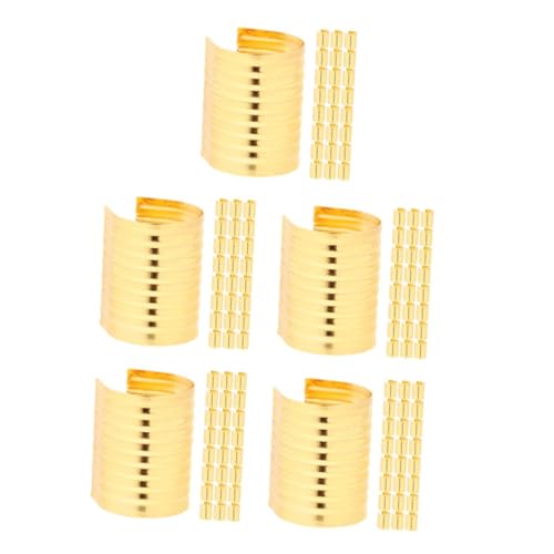 SHINEOFI 5 Sätze Seilclip Schnalle Taschen Und Geldbörsenverschluss Crimps Zum Öffnen Von Schlüsselbändern Quasten Basteln Schmuckklemmen Zylindrische Crimpperlen 100 Stück * 5 SHINEOFI 5 Sätze Seilclip Schnalle Taschen Und Geldbörsenverschluss Crimps Zum Öffnen Von Schlüsselbändern Quasten Basteln Schmuckklemmen Zylindrische Crimpperlen 100 Stück * 5 von SHINEOFI