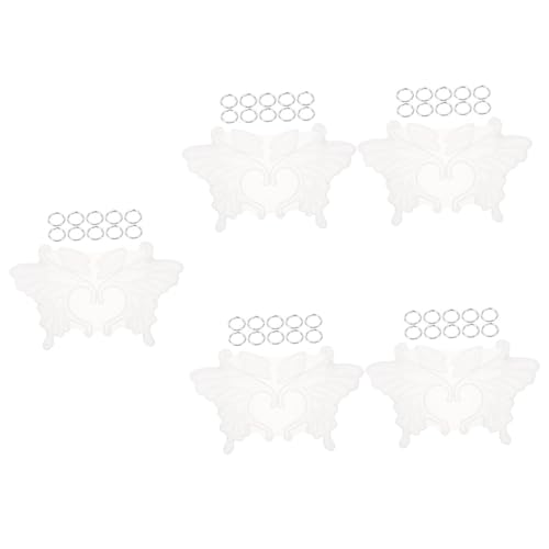 SHINEOFI 5 Sätze Silikon Ohrclip Gießform Schmetterling Flügel DIY Ohrring Basteln Ohrclip Schmuckform Wiederverwendbar Praktisch für Schlüsselanhänger und Accessoires SHINEOFI 5 Sätze Silikon Ohrclip Gießform Schmetterling Flügel DIY Ohrring Basteln Ohrclip Schmuckform Wiederverwendbar Praktisch für Schlüsselanhänger und Accessoires von SHINEOFI