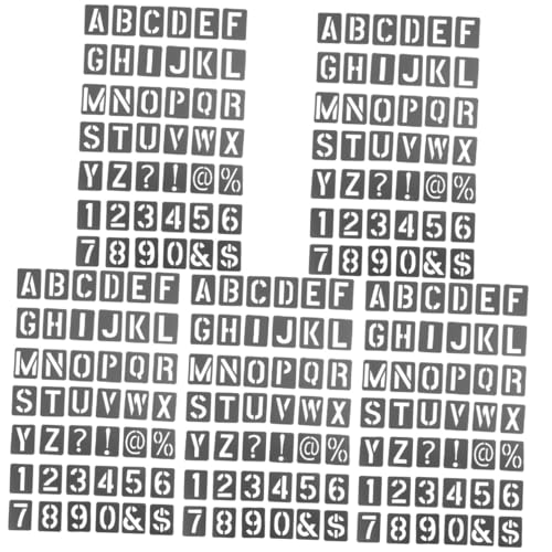 SHINEOFI 5 Sätze Sprühvorlage Lineal Wand malen Brief druckbar sprühen malschablonen für sprühschablonen stencils filigrane Buchstabenschablonen wiederverwendbare Schablonen pp Black SHINEOFI 5 Sätze Sprühvorlage Lineal Wand malen Brief druckbar sprühen malschablonen für sprühschablonen stencils filigrane Buchstabenschablonen wiederverwendbare Schablonen pp Black von SHINEOFI