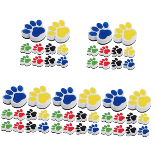 SHINEOFI 5 Sätze Tragbare Radiergummis Für Weiße Tafeln Whiteboard Radierer Whiteboard Cleaner Gummi-radiergummis Trocken Abwischbarer Radiergummi Groß Magnet Bürozubehör Eva 10 Stück * 5 von SHINEOFI
