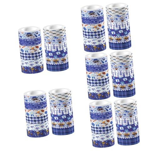 SHINEOFI 5 Sätze Transparentes Rollband Papa Journaling Kunsthandwerk Vater Notizbuch Diy Washi Tape Dekorative Klebebänder Tagebuchband Aufkleber 12 Rollen * 5 von SHINEOFI