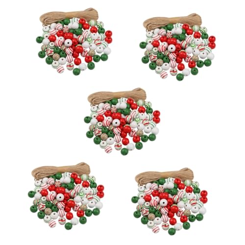 SHINEOFI 5 Sätze Weihnachtsbaumdekorationszubehör Dekorationen holzperlen DIY Schmuck lose Perlen Schmuckperlen Girlande DIY liefert Girlande DIY Perlen Charms-Perlen Spacer Perlen SHINEOFI 5 Sätze Weihnachtsbaumdekorationszubehör Dekorationen holzperlen DIY Schmuck lose Perlen Schmuckperlen Girlande DIY liefert Girlande DIY Perlen Charms-Perlen Spacer Perlen von SHINEOFI