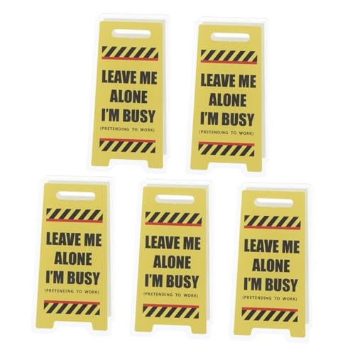 SHINEOFI 5 Stück Acryl Memo Clips Doppelseitig Warnschild Notizhalter Stabile Büroklammern Lustige Tischdekoration Für Lehrer Und Schreibtisch Zubehör von SHINEOFI