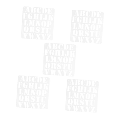 SHINEOFI 5 Stück Alphabet-Malvorlage Schriftschablonen Schablonen zum Malen zeichenschablonen Alphabet Vorlagen Zeichenvorlagen für Künstler wiederverwendbare Schablonen das Haustier Weiß SHINEOFI 5 Stück Alphabet-Malvorlage Schriftschablonen Schablonen zum Malen zeichenschablonen Alphabet Vorlagen Zeichenvorlagen für Künstler wiederverwendbare Schablonen das Haustier Weiß von SHINEOFI