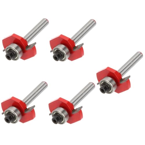 SHINEOFI 5 Stück Ball T-förmiges Messer Schneiden Fräser für die Holzbearbeitung Router-Bit bohrständer bündige Fräserbits Fräser bündig trimmen Rostfreier Stahl SHINEOFI 5 Stück Ball T-förmiges Messer Schneiden Fräser für die Holzbearbeitung Router-Bit bohrständer bündige Fräserbits Fräser bündig trimmen Rostfreier Stahl von SHINEOFI