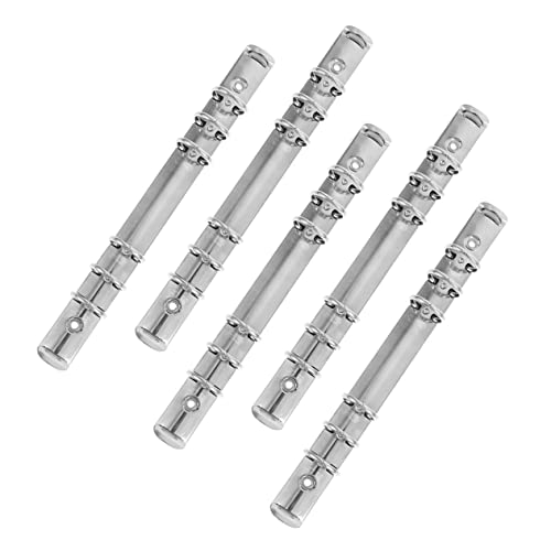 SHINEOFI 5 Stück Bindemittel ersatzteile schulsachen metallclips metallschelle schulzeug Binder Notebook Buchbinderei Planerordner fünf Ringbinder 6-Ring Aktenordner Rostfreier Stahl Silver SHINEOFI 5 Stück Bindemittel ersatzteile schulsachen metallclips metallschelle schulzeug Binder Notebook Buchbinderei Planerordner fünf Ringbinder 6-Ring Aktenordner Rostfreier Stahl Silver von SHINEOFI