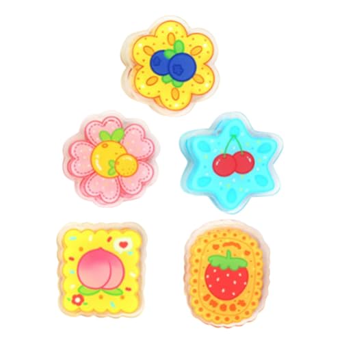 SHINEOFI 5 Stück Cartoonclip Lesezeichen-clip Kompakte Fotoclips Seitenclips Lesezeichen Beutel-chip-clips Cartoon-clip Lebensmittelklammern Für Taschen Büroklammern Süß Dokumentclip Acryl von SHINEOFI
