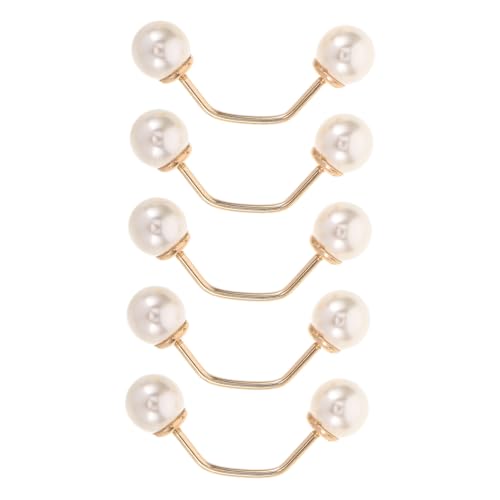 SHINEOFI 5 Stück Damen Metallknöpfe mit Künstlicher Perle Verdeckte Sicherheitsnadel Exposure Knöpfe für Blusen Kleider Strickjacken und Schals Rundknöpfe zur Kleidung Dekoration SHINEOFI 5 Stück Damen Metallknöpfe mit Künstlicher Perle Verdeckte Sicherheitsnadel Exposure Knöpfe für Blusen Kleider Strickjacken und Schals Rundknöpfe zur Kleidung Dekoration von SHINEOFI