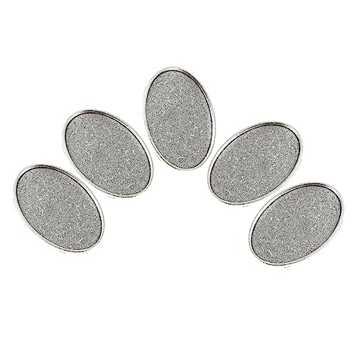 SHINEOFI 5 Stück Diy Legierungs Schmuck Zubehör Runde Hohl Basis Tray für Broschen Schmuckherstellung Antik Silber Kreative Zubehör für Heimstudio und Bastelprojekte SHINEOFI 5 Stück Diy Legierungs Schmuck Zubehör Runde Hohl Basis Tray für Broschen Schmuckherstellung Antik Silber Kreative Zubehör für Heimstudio und Bastelprojekte von SHINEOFI