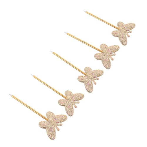 SHINEOFI 5 Stück Glitzer Schmetterling Kugelschreiber Kreative Schreibstifte für Schule Büro Notizen Mädchen Jungen SHINEOFI 5 Stück Glitzer Schmetterling Kugelschreiber Kreative Schreibstifte für Schule Büro Notizen Mädchen Jungen von SHINEOFI