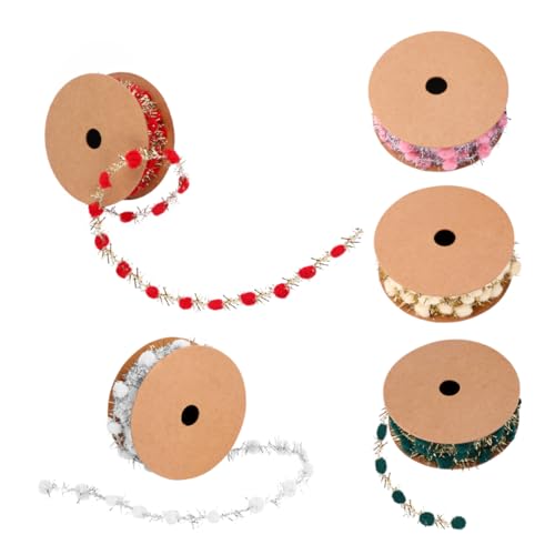 SHINEOFI 5 Stück Glitzer-ball-band Glänzend Metallisches Goldband Weihnachtsband Glitzerndes Goldband Wickelband Baum Pom Geformt Schimmernd Weihnachtsdekorband Schleife Textil- SHINEOFI 5 Stück Glitzer-ball-band Glänzend Metallisches Goldband Weihnachtsband Glitzerndes Goldband Wickelband Baum Pom Geformt Schimmernd Weihnachtsdekorband Schleife Textil- von SHINEOFI
