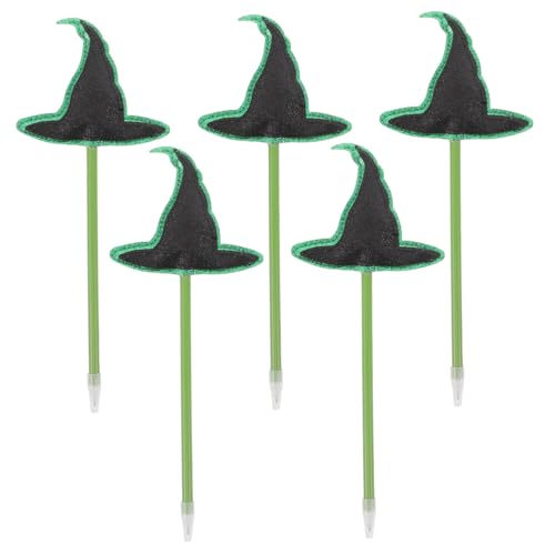 SHINEOFI 5 Stück Halloween Hexenhut Kugelschreiber für Kawaii Party Favor mit Kreativem Design Leicht und Tragbar als Schulbelohnung und Goodie Bag Füller SHINEOFI 5 Stück Halloween Hexenhut Kugelschreiber für Kawaii Party Favor mit Kreativem Design Leicht und Tragbar als Schulbelohnung und Goodie Bag Füller von SHINEOFI