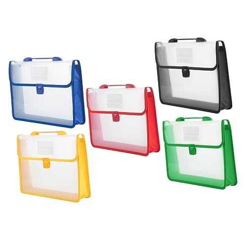 SHINEOFI 5 Stück Handtasche Reisetasche Für Damen Ordner Über Nacht Männer Tasche Für Frauen A4 Transparente Aktentaschen Taschenbeutel Veranstalter Tragetaschen Für Damen Schulter Datei Pp von SHINEOFI