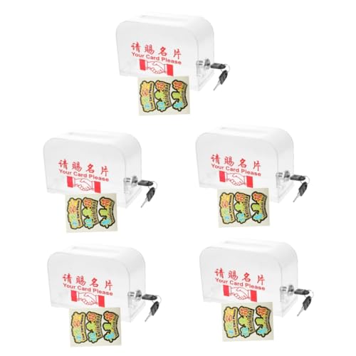 SHINEOFI 5 Stück Karte Brieftasche Sperren Abschließbar Kasse Spitze Favorisieren Aufbewahrungsboxen Fall Geschäftsleiter Plastik Transparent SHINEOFI 5 Stück Karte Brieftasche Sperren Abschließbar Kasse Spitze Favorisieren Aufbewahrungsboxen Fall Geschäftsleiter Plastik Transparent von SHINEOFI