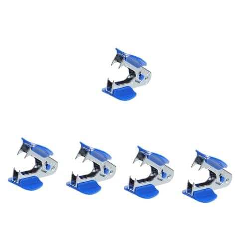 SHINEOFI 5 Stück Klammer Entfernung Polster Abzieher tragbarer Nagelheber Nagelentferner Hefterentferner Bürobedarf Edelstahl Blue SHINEOFI 5 Stück Klammer Entfernung Polster Abzieher tragbarer Nagelheber Nagelentferner Hefterentferner Bürobedarf Edelstahl Blue von SHINEOFI