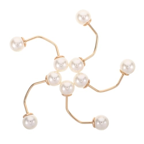 SHINEOFI 5 Stück Kleine Runde Metallknöpfe mit Künstlicher Perle Sicherheitsbroschen für Damen Festhaltende Knöpfe für Kleidung Vielseitige Dekoration für Schals Kleider Strickjacken DIY SHINEOFI 5 Stück Kleine Runde Metallknöpfe mit Künstlicher Perle Sicherheitsbroschen für Damen Festhaltende Knöpfe für Kleidung Vielseitige Dekoration für Schals Kleider Strickjacken DIY von SHINEOFI