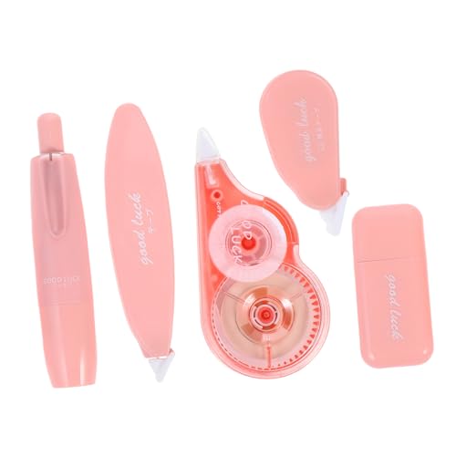 SHINEOFI 5 Stück Korrekturgürtelanzug Bandrolle White Out Tape Für Schüler Journal-korrekturband Buchen Sie White Out Tape Korrekturband Notieren White Out Tape Für Bücher Plastik Rosa von SHINEOFI