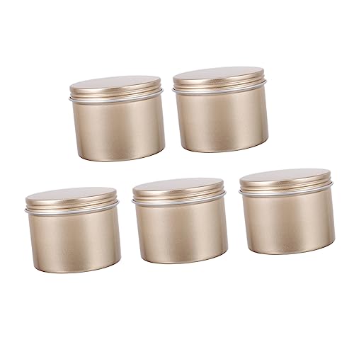 SHINEOFI 5 Stück Leere Metalldosen für Kerzenherstellung Auslaufsichere Aluminium Dosen Vielseitig für DIY Kerzen Kosmetik Aufbewahrung als Weihnachts Geschenkbox SHINEOFI 5 Stück Leere Metalldosen für Kerzenherstellung Auslaufsichere Aluminium Dosen Vielseitig für DIY Kerzen Kosmetik Aufbewahrung als Weihnachts Geschenkbox von SHINEOFI
