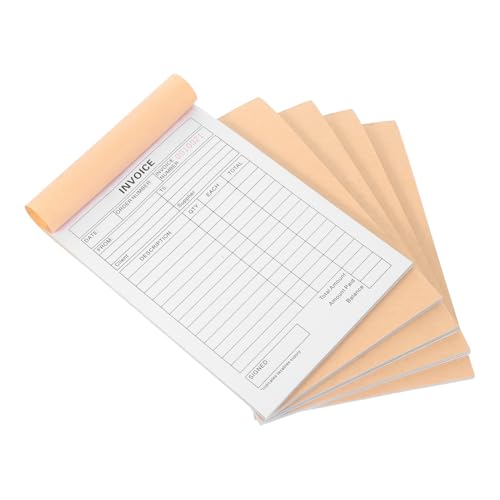 SHINEOFI 5 Stück Lieferanweisung Für Zweite Link Büroklammer-memo Quittungshalter-clip Quittungsbuch Für Kleinunternehmen Bestellbuch Verkaufsbuch Spesenbuch Stellungnahme Rezeptbuch Papier von SHINEOFI