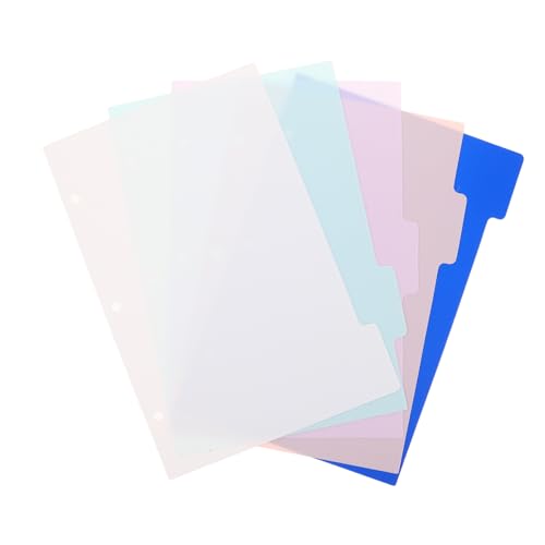 SHINEOFI 5 Stück Loseblatt-indexseite Registerkarten Zum Trennen Von Dateien Planerteiler Notebook -separatorseiten Tab -trenner Notizblock-trennlaschen Loseblatt-notizbuchteiler Pp SHINEOFI 5 Stück Loseblatt-indexseite Registerkarten Zum Trennen Von Dateien Planerteiler Notebook -separatorseiten Tab -trenner Notizblock-trennlaschen Loseblatt-notizbuchteiler Pp von SHINEOFI