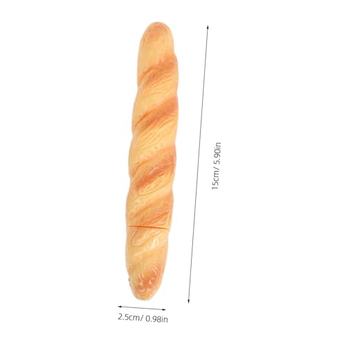 SHINEOFI 5 Stück Realistische Baguette Kugelschreiber Lebensmittelecht Geformte Schreibstifte Leichte und Tragbare Food-design Stifte für Schule Büro und Reisen von SHINEOFI