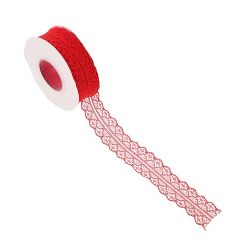 SHINEOFI 5 Stück Rote Vintage Spitzenbänder Blumen Spitzenränder für DIY Nähen Geschenkverpackung Hochzeitsdeko Brautschmuck SHINEOFI 5 Stück Rote Vintage Spitzenbänder Blumen Spitzenränder für DIY Nähen Geschenkverpackung Hochzeitsdeko Brautschmuck von SHINEOFI