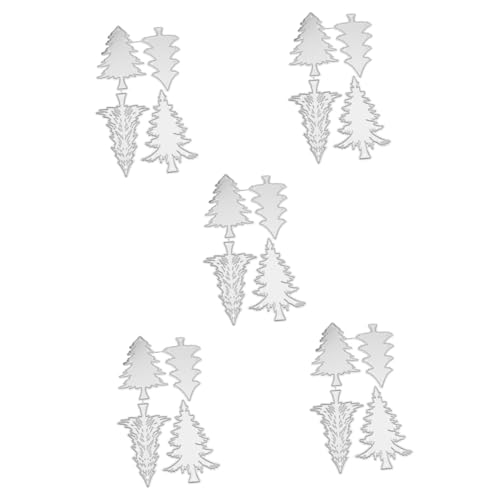 SHINEOFI 5 Stück Schneidwerkzeug Schablonen Für Die Kartenherstellung Weihnachtsbaum-schablone Weihnachtsbaum Stirbt Formen Für Grußkarten Weihnachtsbaum-stanzformen Kohlenstoffstahl Silver SHINEOFI 5 Stück Schneidwerkzeug Schablonen Für Die Kartenherstellung Weihnachtsbaum-schablone Weihnachtsbaum Stirbt Formen Für Grußkarten Weihnachtsbaum-stanzformen Kohlenstoffstahl Silver von SHINEOFI