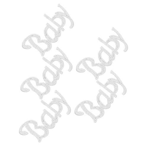 SHINEOFI 5 Stück Strass Buchstabenaufkleber Buchstaben Applikation Zum Aufbügeln Für Kleidung – Selbstklebende Alphabet Patches Für Hüte Mützen Mäntel Jeans Einfach Zu Verwenden von SHINEOFI