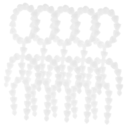 SHINEOFI 5 Stück Teiliges Bewegliche Puppengelenke aus Kunststoff mit Weichem Baumwollkörper Weiße Flexible Gelenkskelette für Detailreiche DIY Puppen und Sammler für Puppenstube und von SHINEOFI