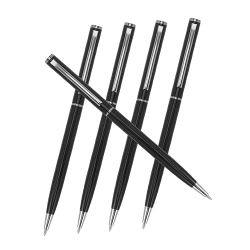 SHINEOFI 5 Stück Teiliges Business Metall Kugelschreiber Drehkugelschreiber mit Langlebiger Tinte Komfortable Griffzone Elegante Geschenkbox für Büro Unterschriften und Geschäftliche SHINEOFI 5 Stück Teiliges Business Metall Kugelschreiber Drehkugelschreiber mit Langlebiger Tinte Komfortable Griffzone Elegante Geschenkbox für Büro Unterschriften und Geschäftliche von SHINEOFI