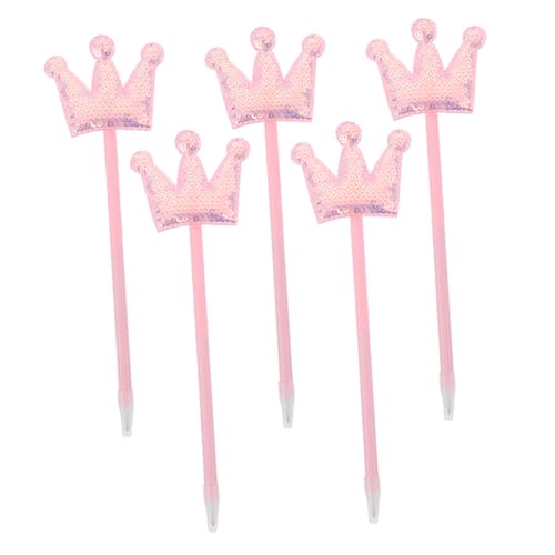 SHINEOFI 5 Stück Teiliges Glitzer Kugelschreiber mit Prinzessinnenkrone Kreative Bunte Schreibstifte für Mädchen Frauen Hochzeitssignet Stift für Schule Büro und Party SHINEOFI 5 Stück Teiliges Glitzer Kugelschreiber mit Prinzessinnenkrone Kreative Bunte Schreibstifte für Mädchen Frauen Hochzeitssignet Stift für Schule Büro und Party von SHINEOFI