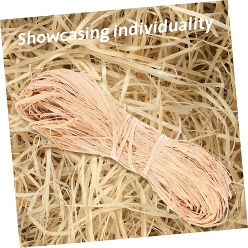 SHINEOFI 5 Stück Teiliges Natürliche Raffia Grasband pro Bündel Rustikales Bastband für Diy Bastelarbeiten Floristik Geschenkverpackung und Hochzeitsdekoration Vielseitiges Naturpapierseil von SHINEOFI