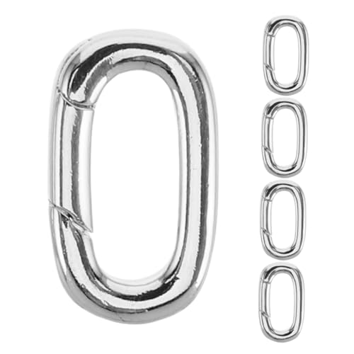 SHINEOFI 5 Stück Teiliges Ovaler Karabiner Schmuckverschluss Kupfer Langlebiger Federverschluss für Halsketten und Armbänder Sicherer Diy Schmuckverbinder für Anhänger und Bastelbedarf SHINEOFI 5 Stück Teiliges Ovaler Karabiner Schmuckverschluss Kupfer Langlebiger Federverschluss für Halsketten und Armbänder Sicherer Diy Schmuckverbinder für Anhänger und Bastelbedarf von SHINEOFI