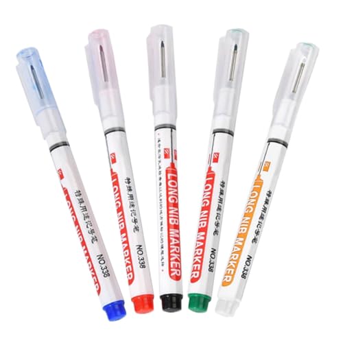 SHINEOFI 5 Stück Teiliges Tieflochmarker für Holzarbeiten Wasserfeste Ölfreie Marker für Präzise Markierungen für Möbel und Diy Projekte Schwarz Rot Blau Grün und Weiß SHINEOFI 5 Stück Teiliges Tieflochmarker für Holzarbeiten Wasserfeste Ölfreie Marker für Präzise Markierungen für Möbel und Diy Projekte Schwarz Rot Blau Grün und Weiß von SHINEOFI