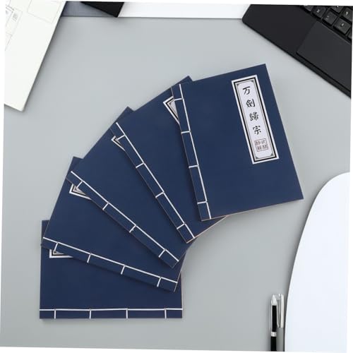SHINEOFI 5 Stück Teiliges Vintage Chinese Notebook Retro Wuxia Schreibjournal mit Blanko-Innenseiten Langlebiges Kraftpapier als Cosplay Requisite und Notizbuch für Büro und Schule SHINEOFI 5 Stück Teiliges Vintage Chinese Notebook Retro Wuxia Schreibjournal mit Blanko-Innenseiten Langlebiges Kraftpapier als Cosplay Requisite und Notizbuch für Büro und Schule von SHINEOFI
