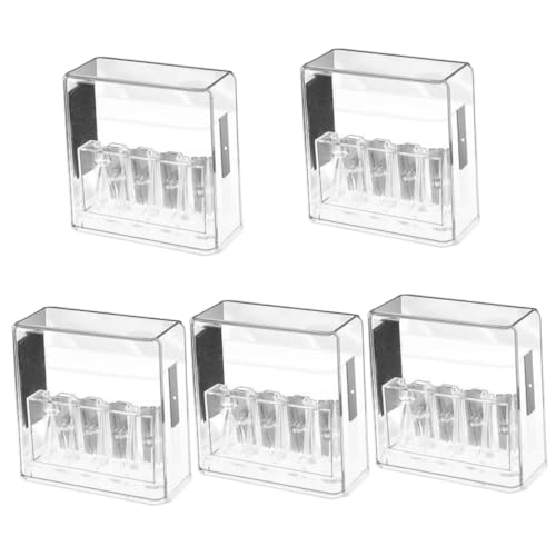 SHINEOFI 5 Teiliger Bleistiftspitzer Vierloch Kunst Spezial Bleistiftspitzer Bleistift Hobel Mal Bleistiftspitzer Kann Kohlestifte Spitzen Weiß Einzeln Für Aus Kunststoff von SHINEOFI