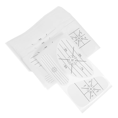 SHINEOFI 50 Blatt Queue-aufkleber Golfaufkleber Für Schläger Golftrainingshilfe Golfschlagband Aufkleber Für Golfschläger Golf-trainingsaufkleber Golf-schlagband Weiß Papieraufkleber von SHINEOFI
