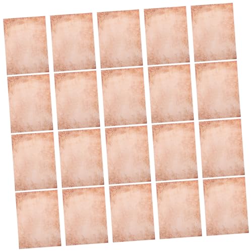 SHINEOFI 50 Blatt Vintage Briefpapier Din Beidseitig Bedruckbar Eleganter Retro-stil Altes Pergamentpapier für Schreiben Drucken Scrapbooking Einladungen Journal von SHINEOFI