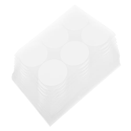 SHINEOFI 50 Blatt Weiße Abnehmbare Runde Aufkleber aus Kupferdruckpapier Selbstklebende Etiketten für Gefrierbehälter Umzugskartons Planer und Scrapbooking mit Je von SHINEOFI