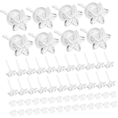 SHINEOFI 50 Sätze Transparente Blumen Ohrstecker für Frauen Umweltfreundliche Ohrringe mit Sicherheitsverschlüssen Dekorative Ohrschmuck für SHINEOFI 50 Sätze Transparente Blumen Ohrstecker für Frauen Umweltfreundliche Ohrringe mit Sicherheitsverschlüssen Dekorative Ohrschmuck für von SHINEOFI