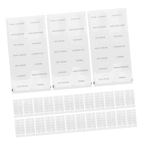 SHINEOFI 50 Stück Badezimmer Etiketten Reise Flaschen Aufkleber Selbstklebend für Kosmetik und Pflegeprodukte Einfach Anzuwenden Entfernen zur Organisation von Toilettenartikeln SHINEOFI 50 Stück Badezimmer Etiketten Reise Flaschen Aufkleber Selbstklebend für Kosmetik und Pflegeprodukte Einfach Anzuwenden Entfernen zur Organisation von Toilettenartikeln von SHINEOFI