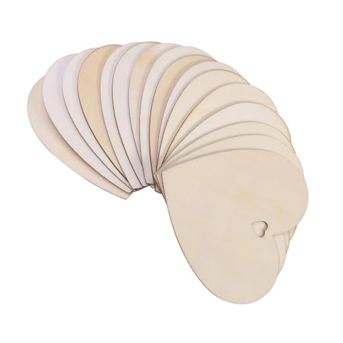 SHINEOFI 50 Stück Blanko Holzscheiben für Diy Bastelarbeiten Holzfarbe zum Dekorieren Scrapbooking und Mehr Glatte Oberfläche für Einfaches Bemalen und Dekorieren von SHINEOFI