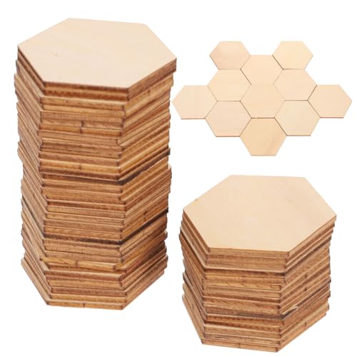 SHINEOFI 50 Stück Buchenholz Sechseckige Ornamente für DIY Handwerk Holzformen zur Dekoration für Hochzeiten Geburtstage und Weihnachten SHINEOFI 50 Stück Buchenholz Sechseckige Ornamente für DIY Handwerk Holzformen zur Dekoration für Hochzeiten Geburtstage und Weihnachten von SHINEOFI
